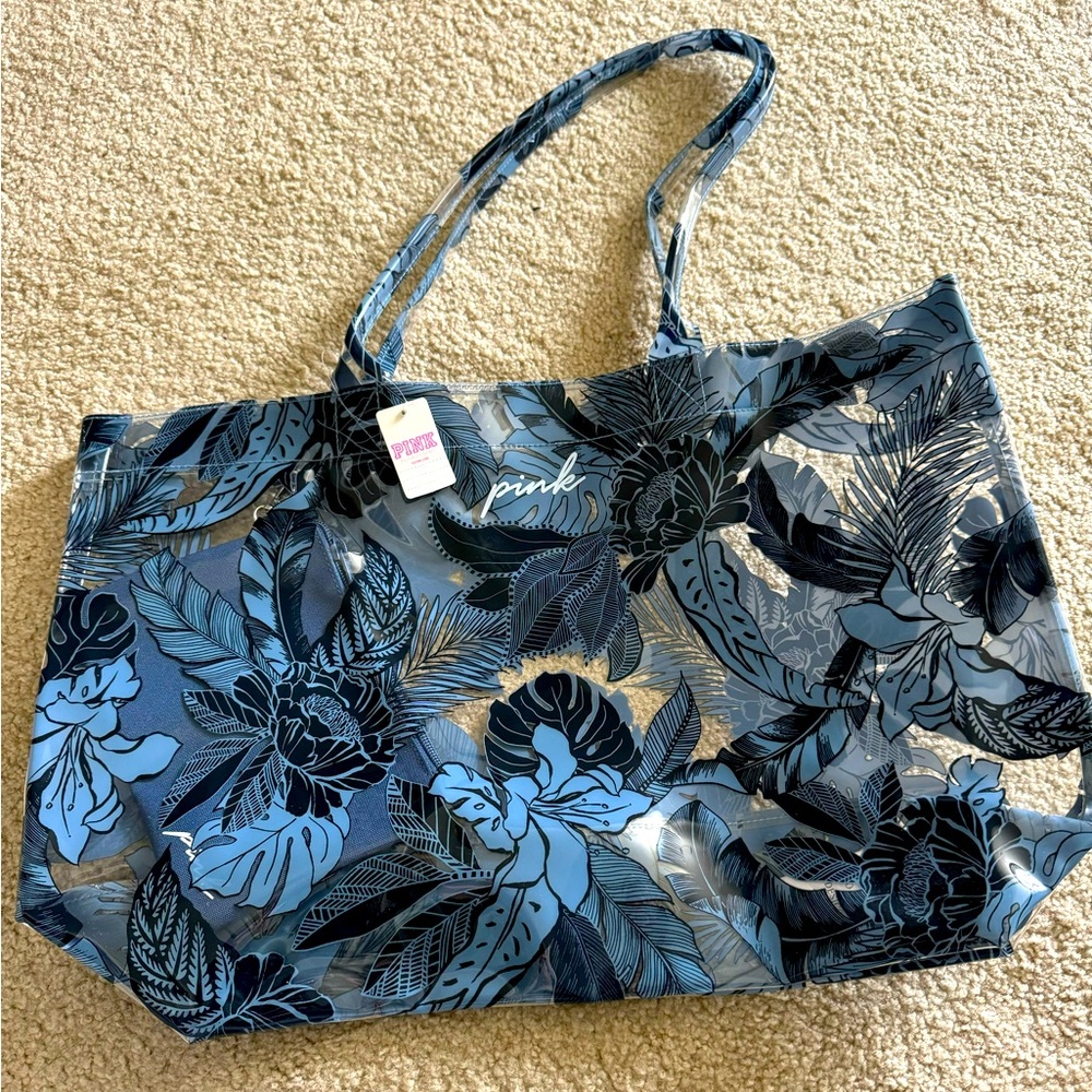 PINK Plastic Tote